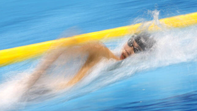 황선우 예선 1위