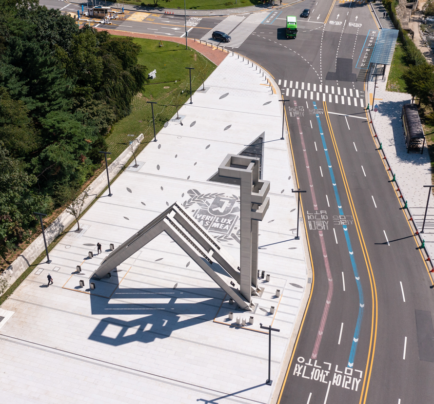 서울대학교 정문 항공 사진