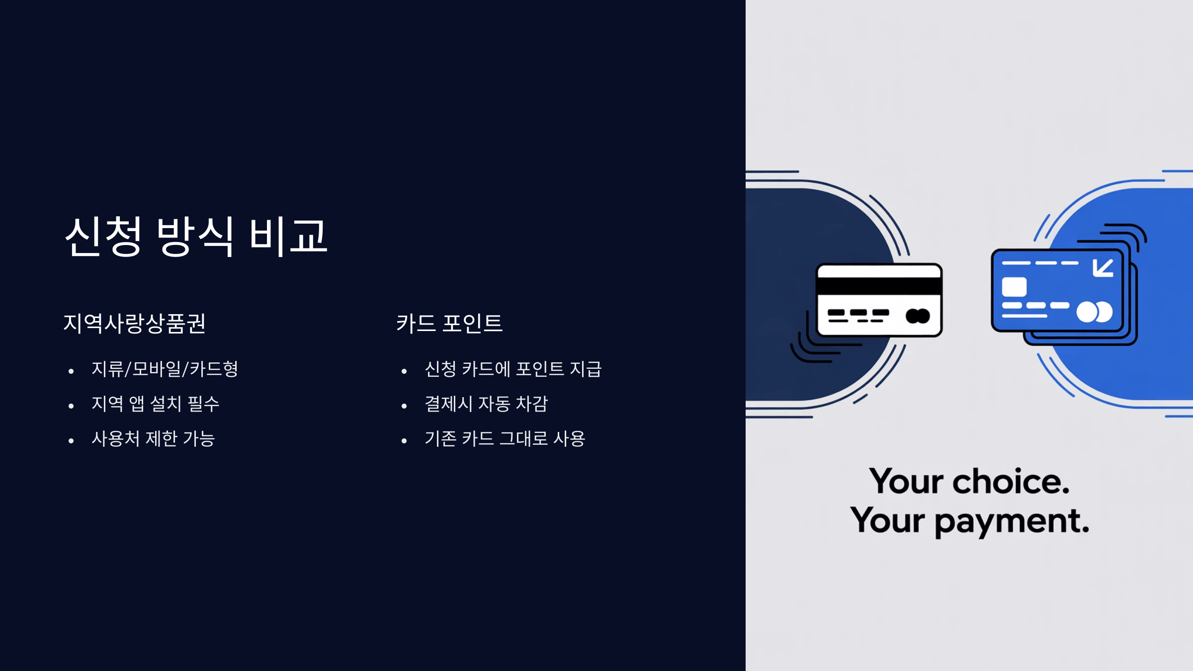 신청 방식 비교