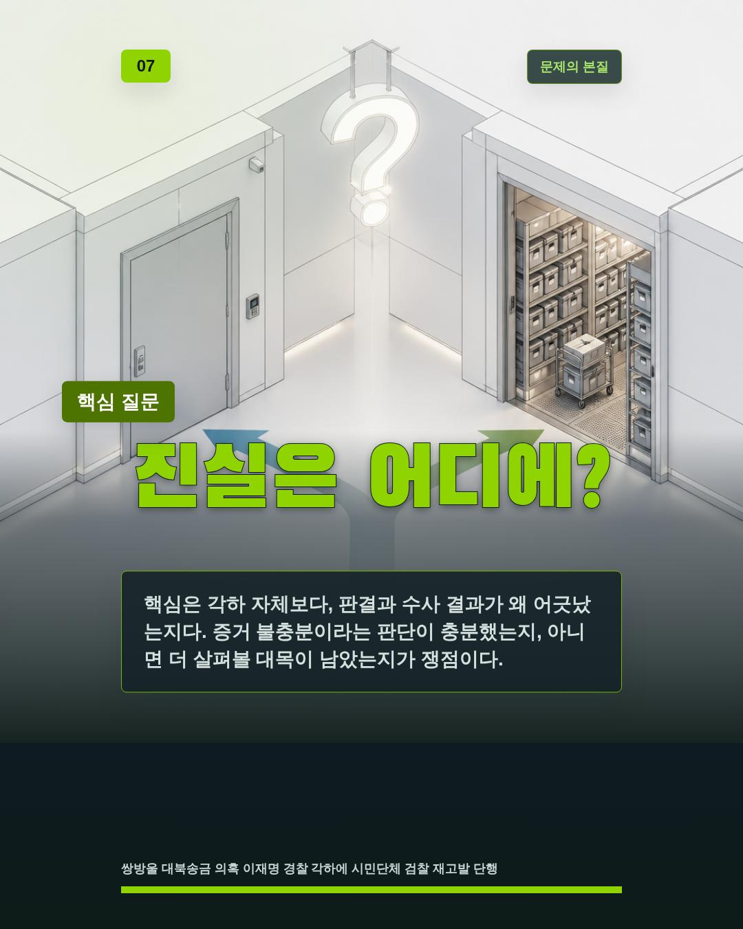 진실은 어디에?