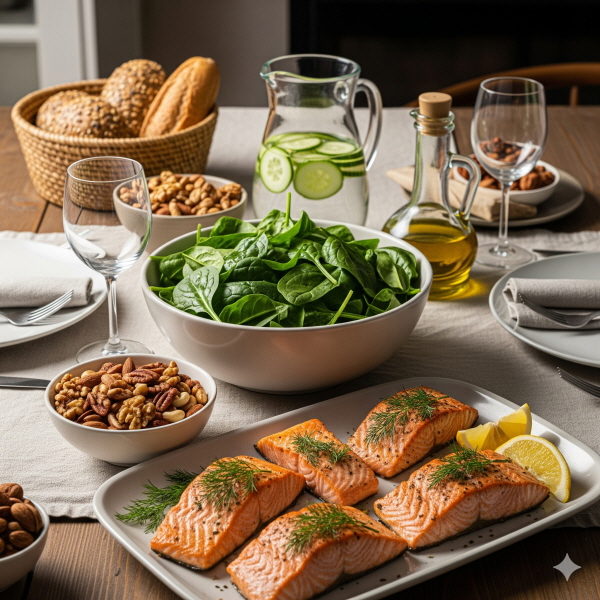 스트레스 조절 음식/gemini