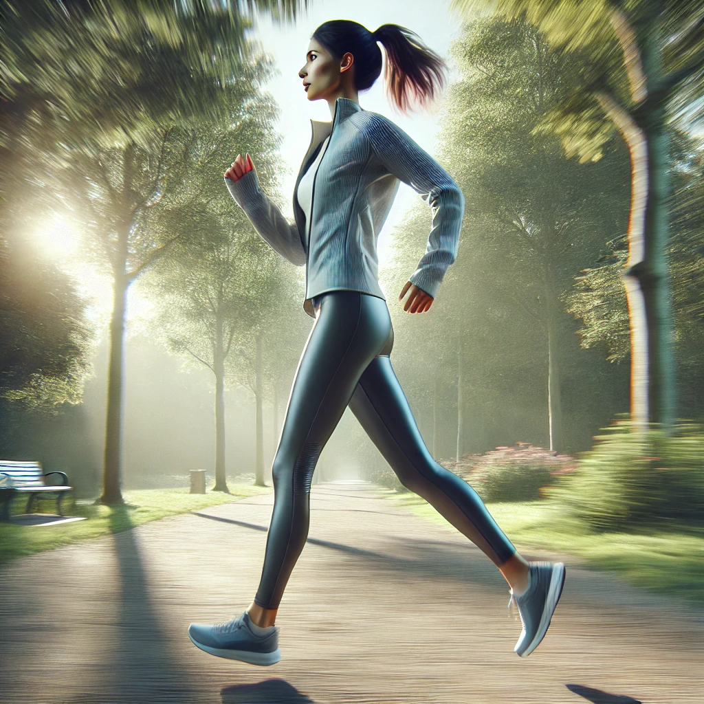 빠르게-걷기-운동하는-여자