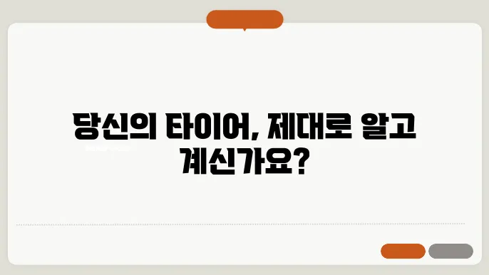 타이어 규격 보는 법