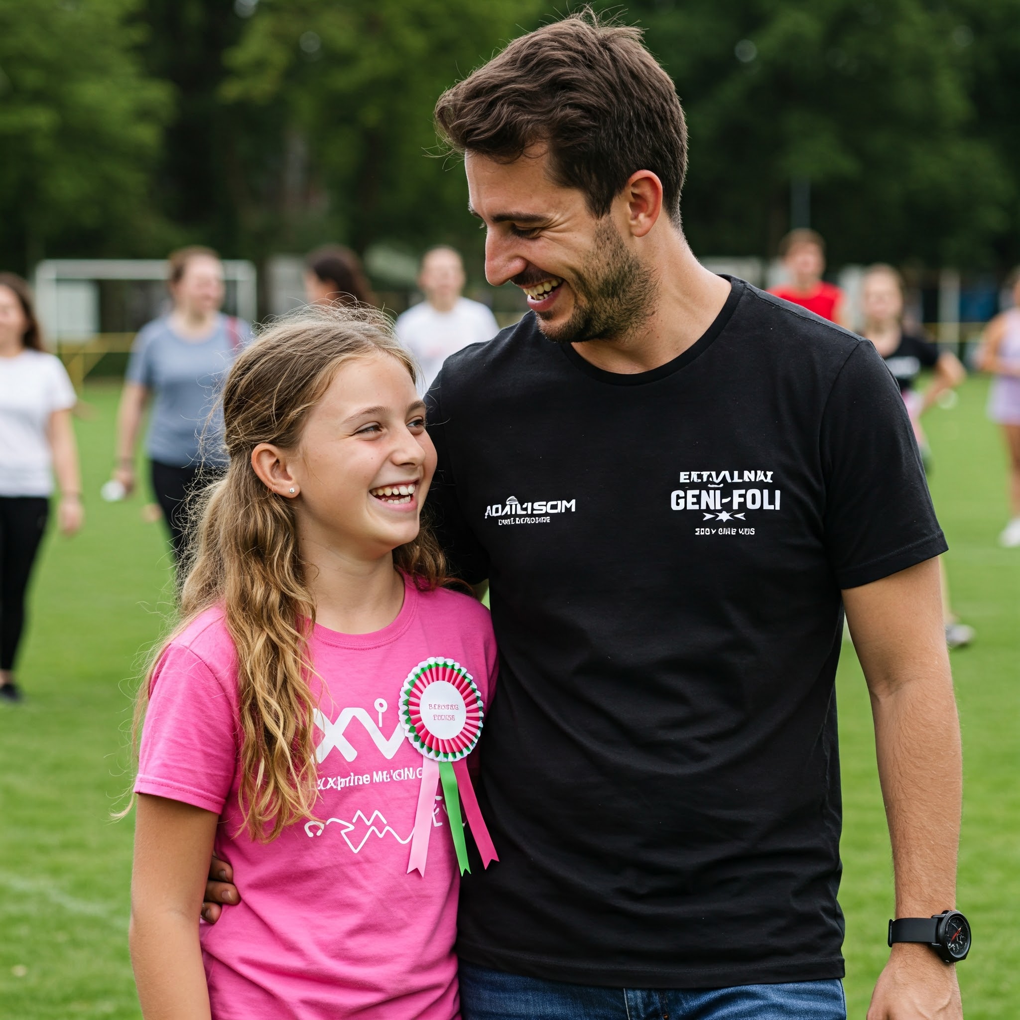 함께 즐거워 하는 모습