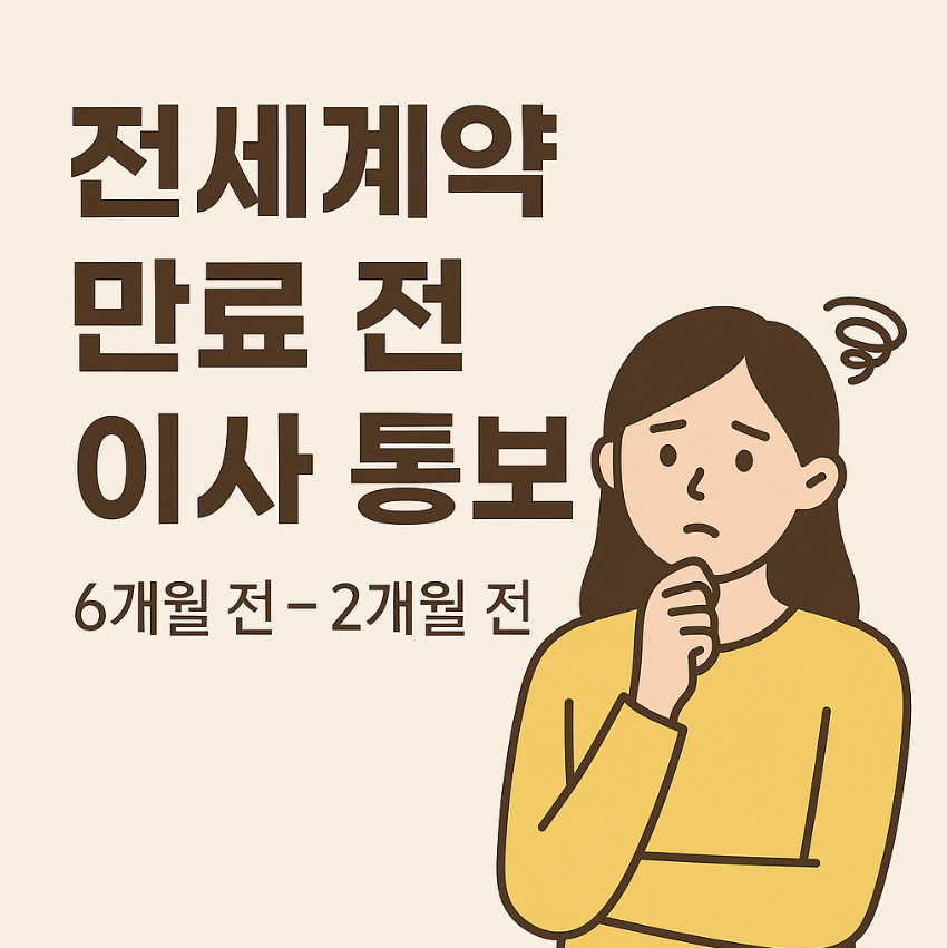 전세계약 만료 전 이사 통보, 언제까지 어떻게 해야 할까?