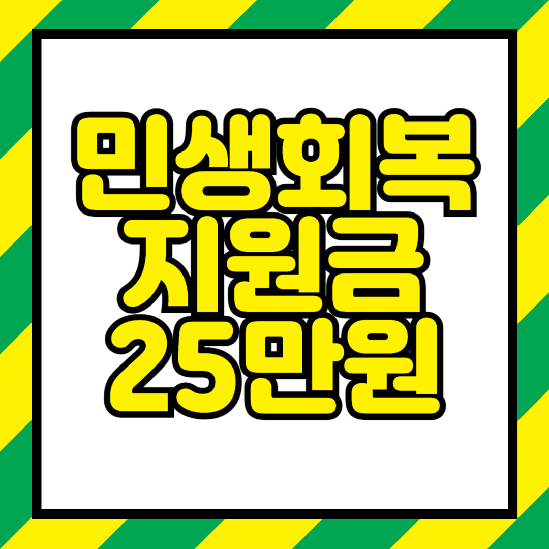 민생회복지원금 25만원 신청