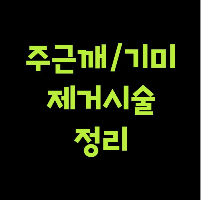 주근깨기미 제거 시술정리