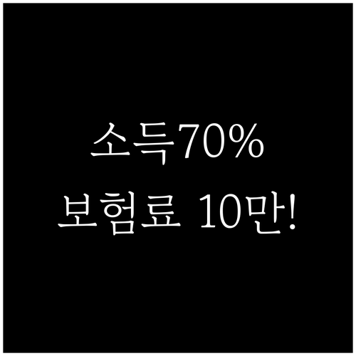 2인 가구 소득 하위 70% 건강보험..