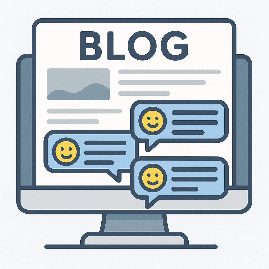 블로그에 작성되는 댓글 아이콘