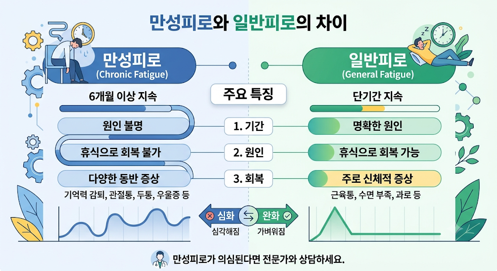 만성 피로와 일반피로의 차이