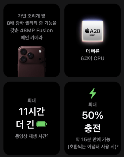 아이폰 18 Pro vs 아이폰 18 Pro Max 실제 화면 배터리 무게 차이