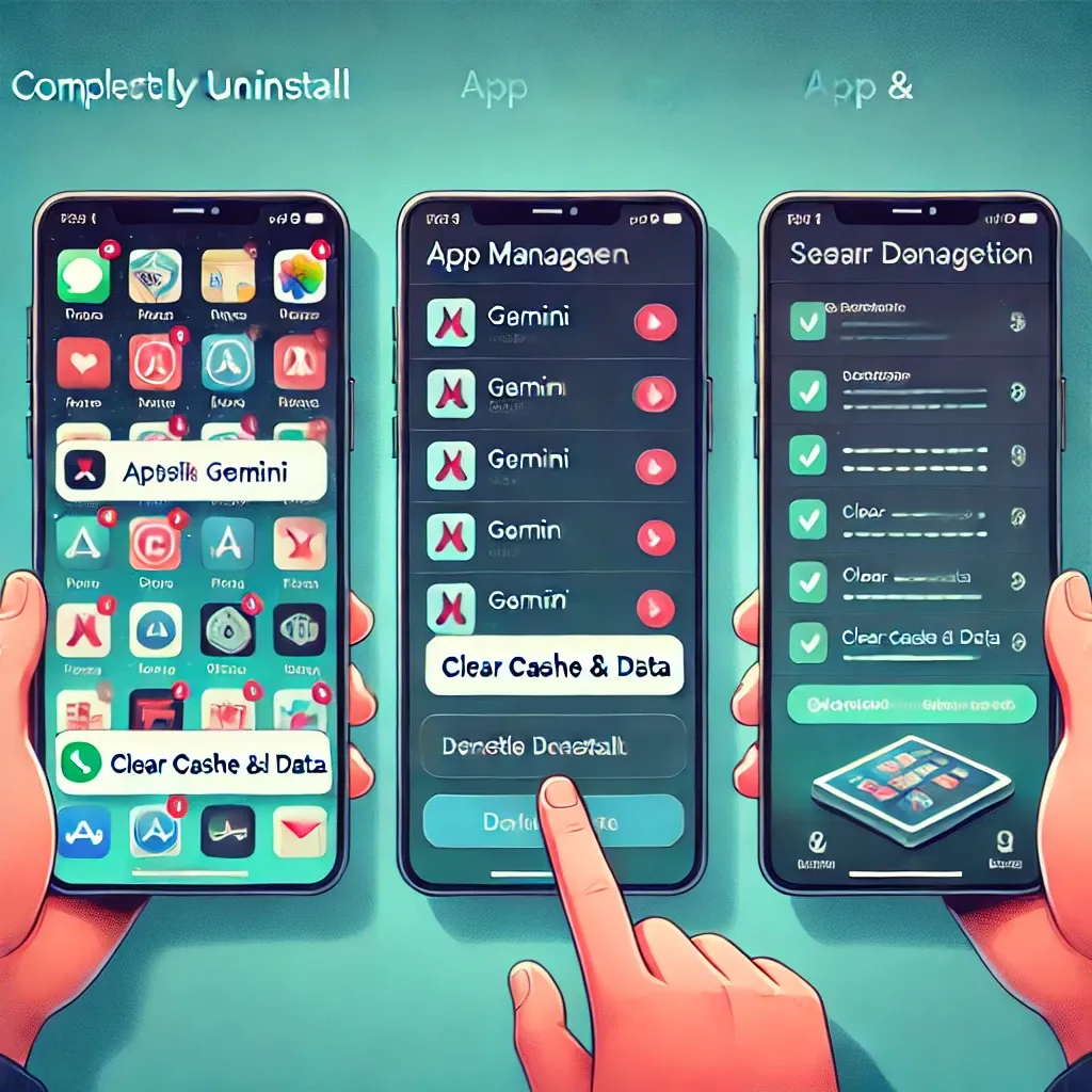 스마트폰-gemini-앱-삭제-캐시-데이터정리