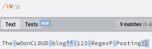 Regular Expression Character classes 5