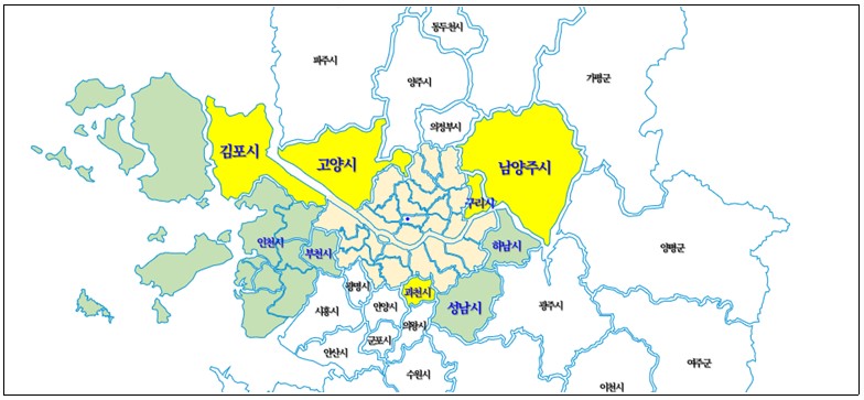 서울 외 지역 기후동행카드 이용 가능 도시철도 구간