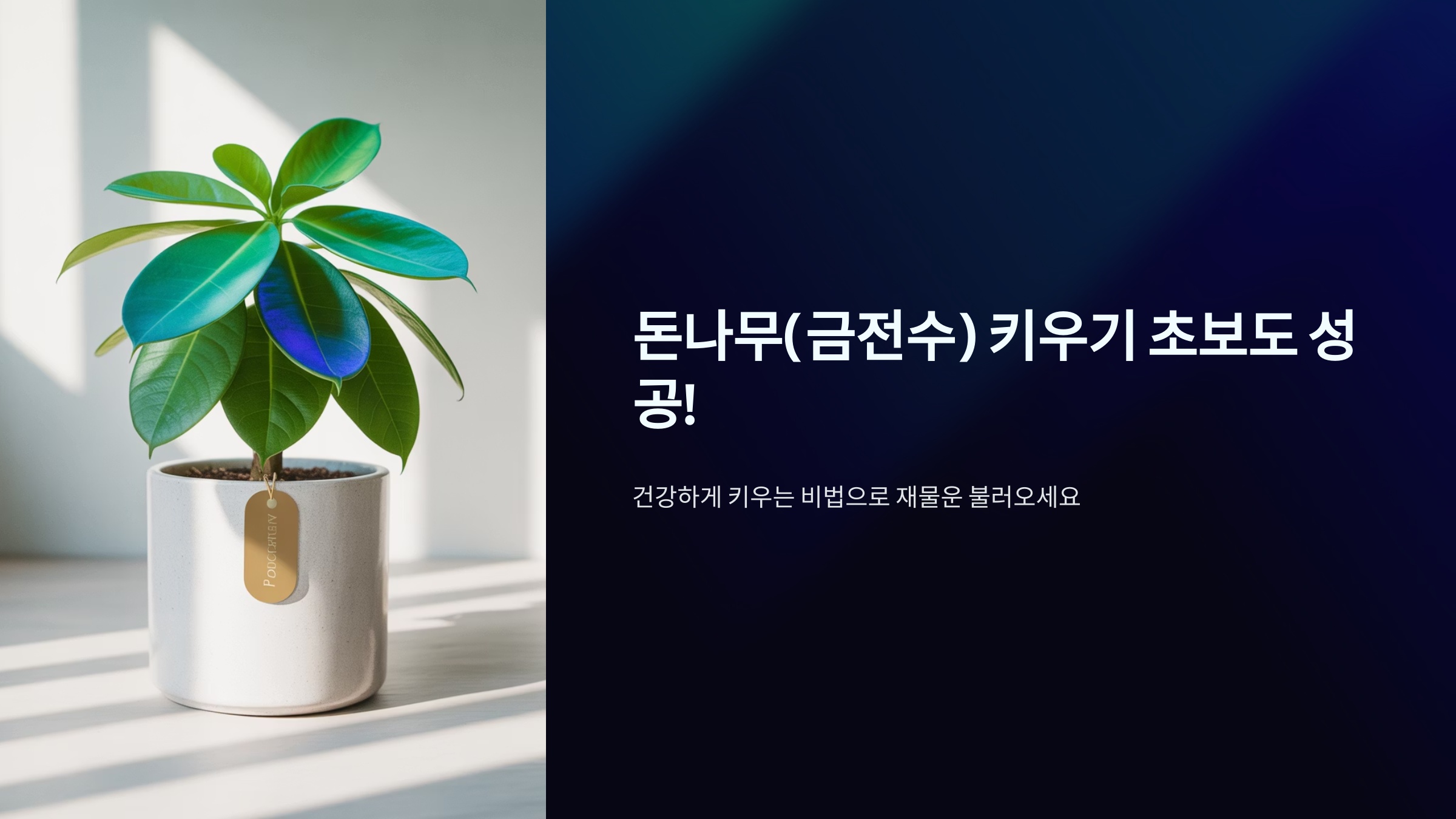 돈나무(금전수) 키우기 초보도 성공