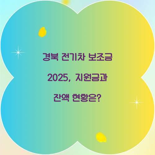 경북 전기차 보조금