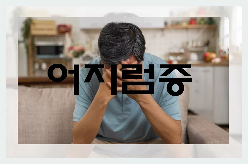 풍증상 초기징후 어지럼증