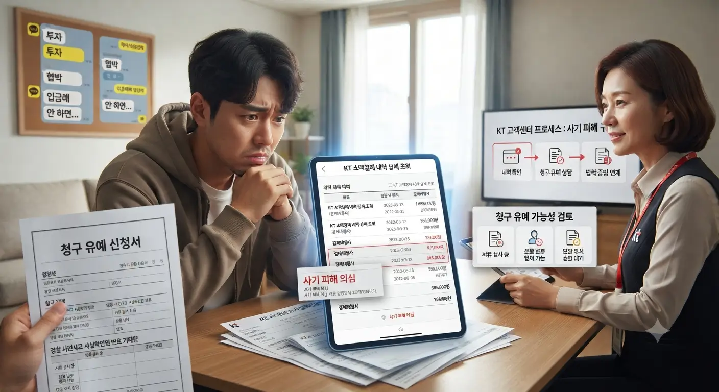 고객센터를 통한 정확한 소액결제 내역 및 청구 유예 가능성 확인