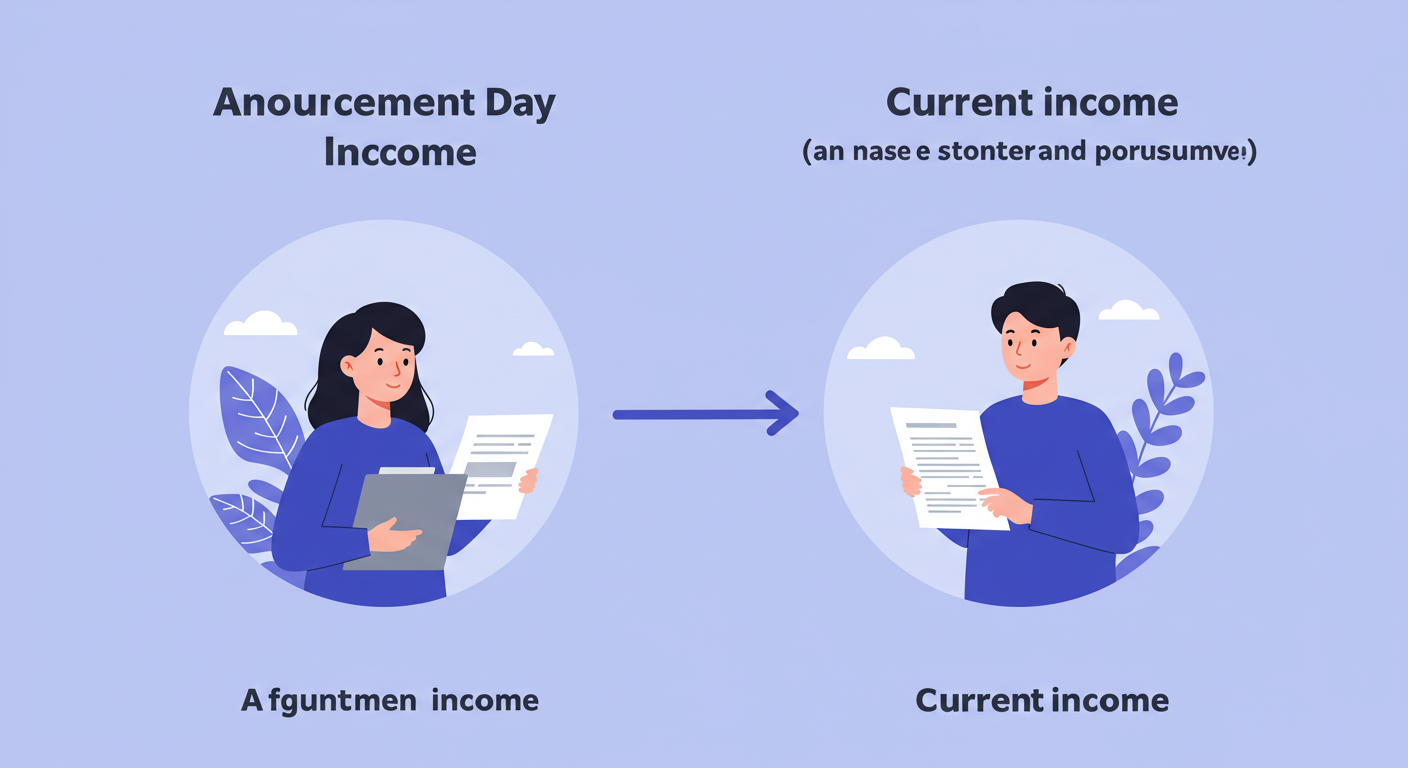 SH청년임대, 소득소명, 공고일소득