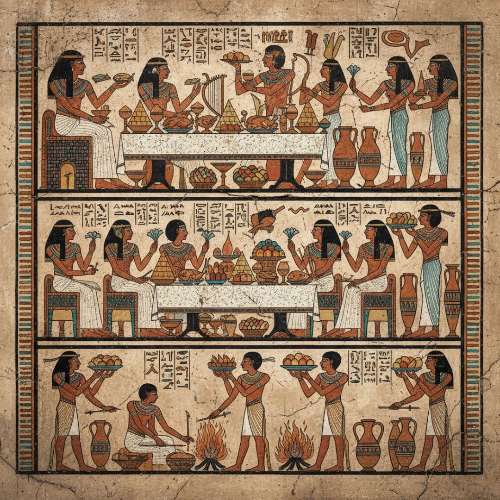 피라미드 꼭대기의 만찬: 고대 문명, 음식으로 권력과 계급을 디자인하다