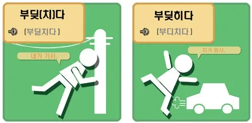 부딪치다 부딪히다 맞춤법 차이 예시_2