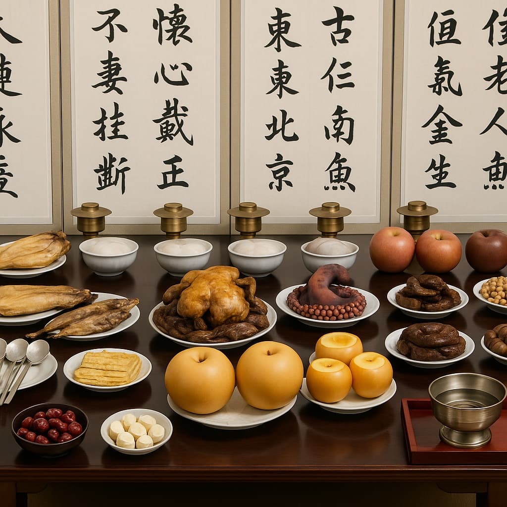 한국의 제사상 차림법과 제례 절차 쉽게 정리하기