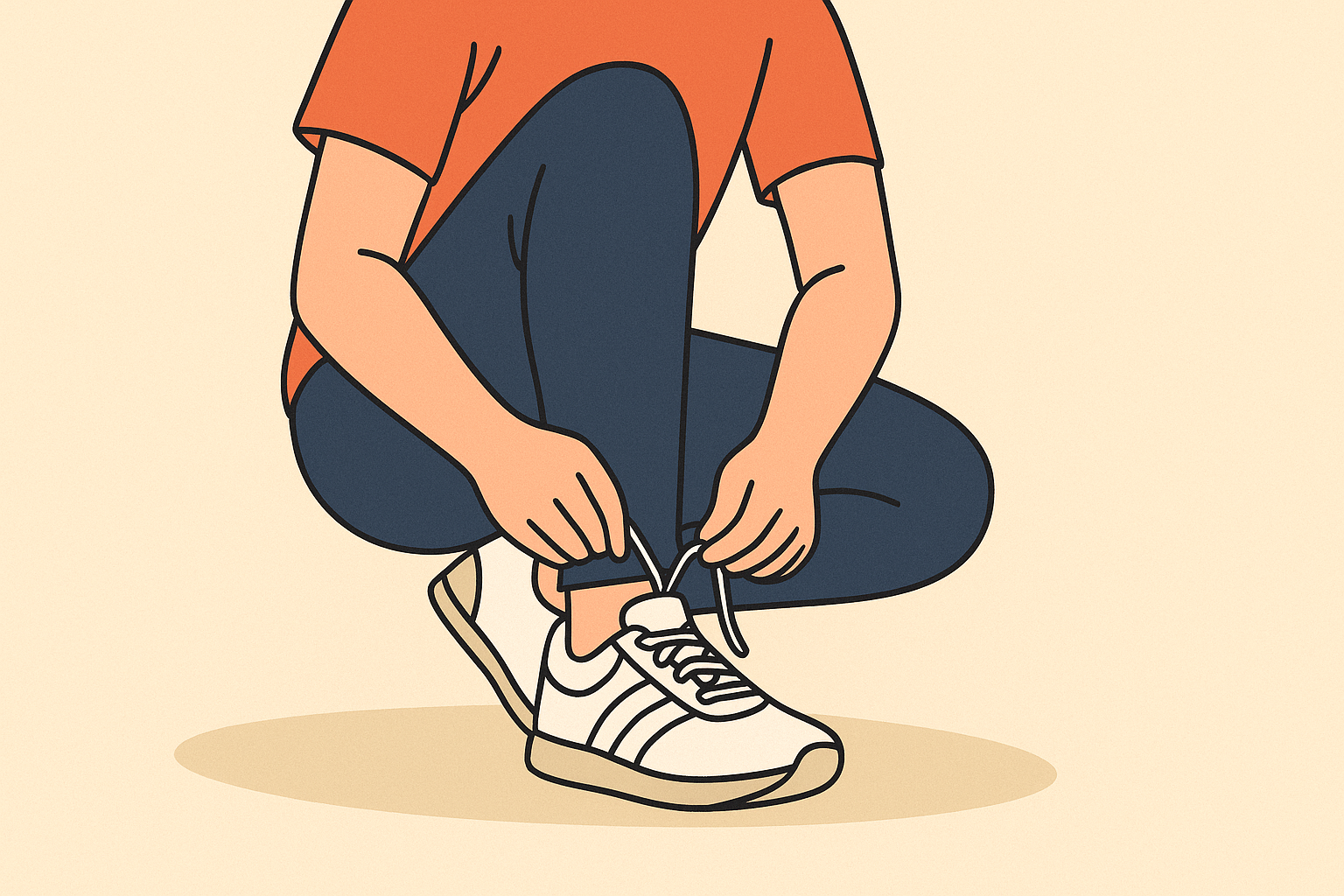 운동이 부담스럽다면 일단 운동화만 신어보세요.