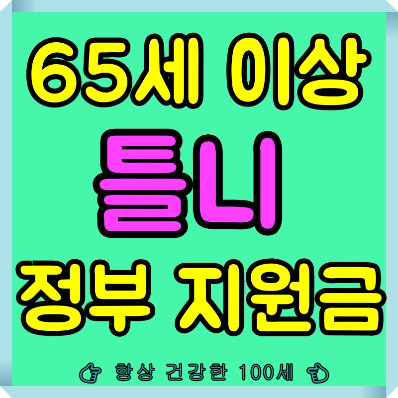 틀니 가격 노인 혜택