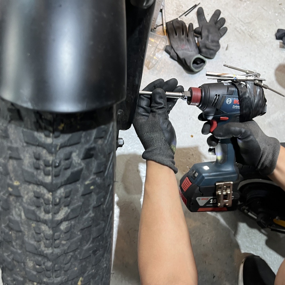 AU테크 엑스트랙 몬스터 B 브레이크 소음 : 수원 전기자전거 수리