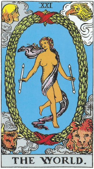 타로카드에서 21번 월드(The World) 카드