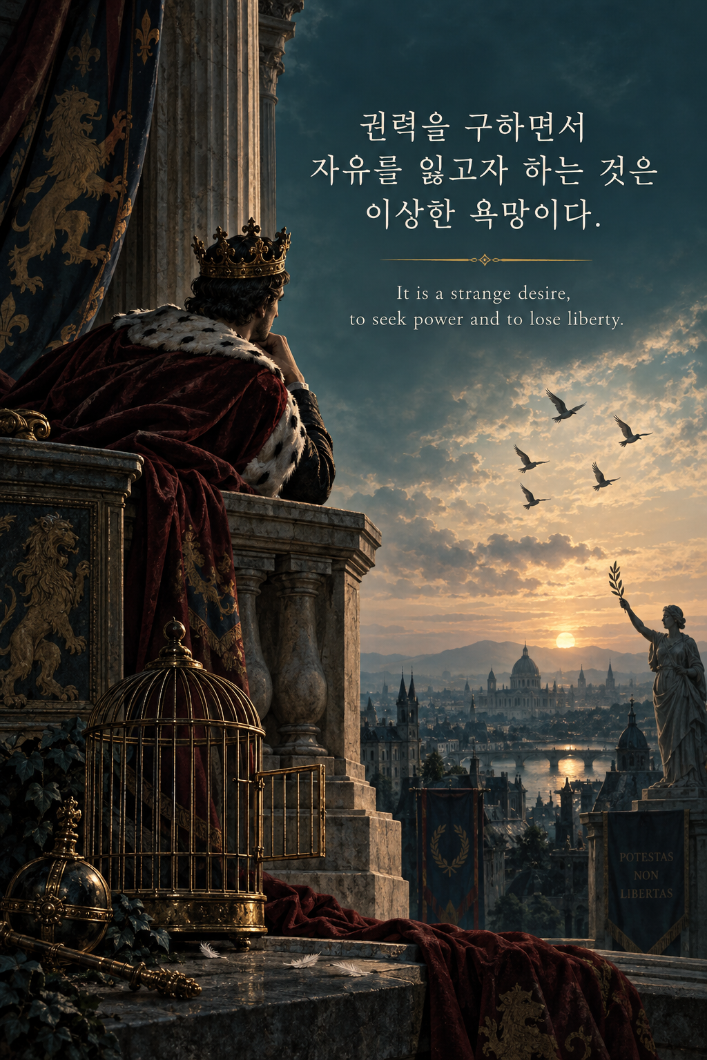 프랜시스 베이컨 명언 19 — 권력을 구하면서 자유를 잃고자 하는 것은 이상한 욕망이다.