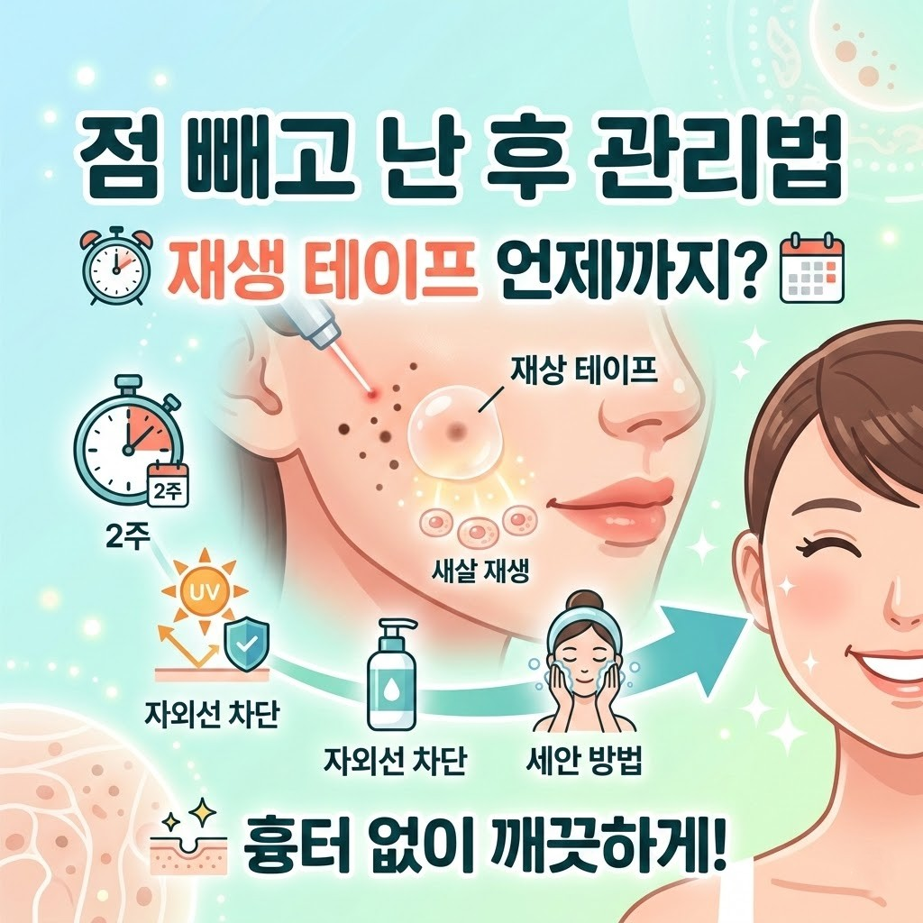 점 빼고 난 후 관리법
