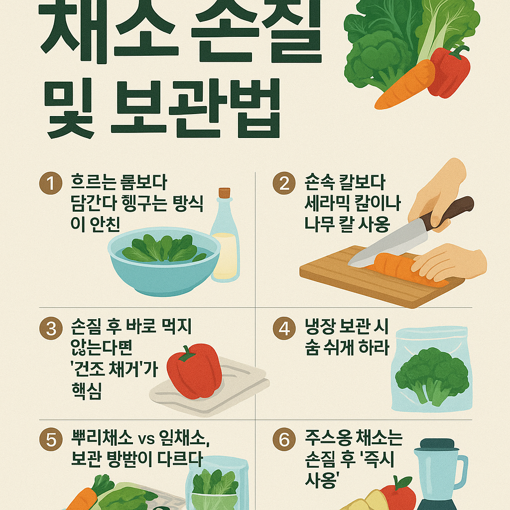 암환자를 위한 채소 손질과 보관법