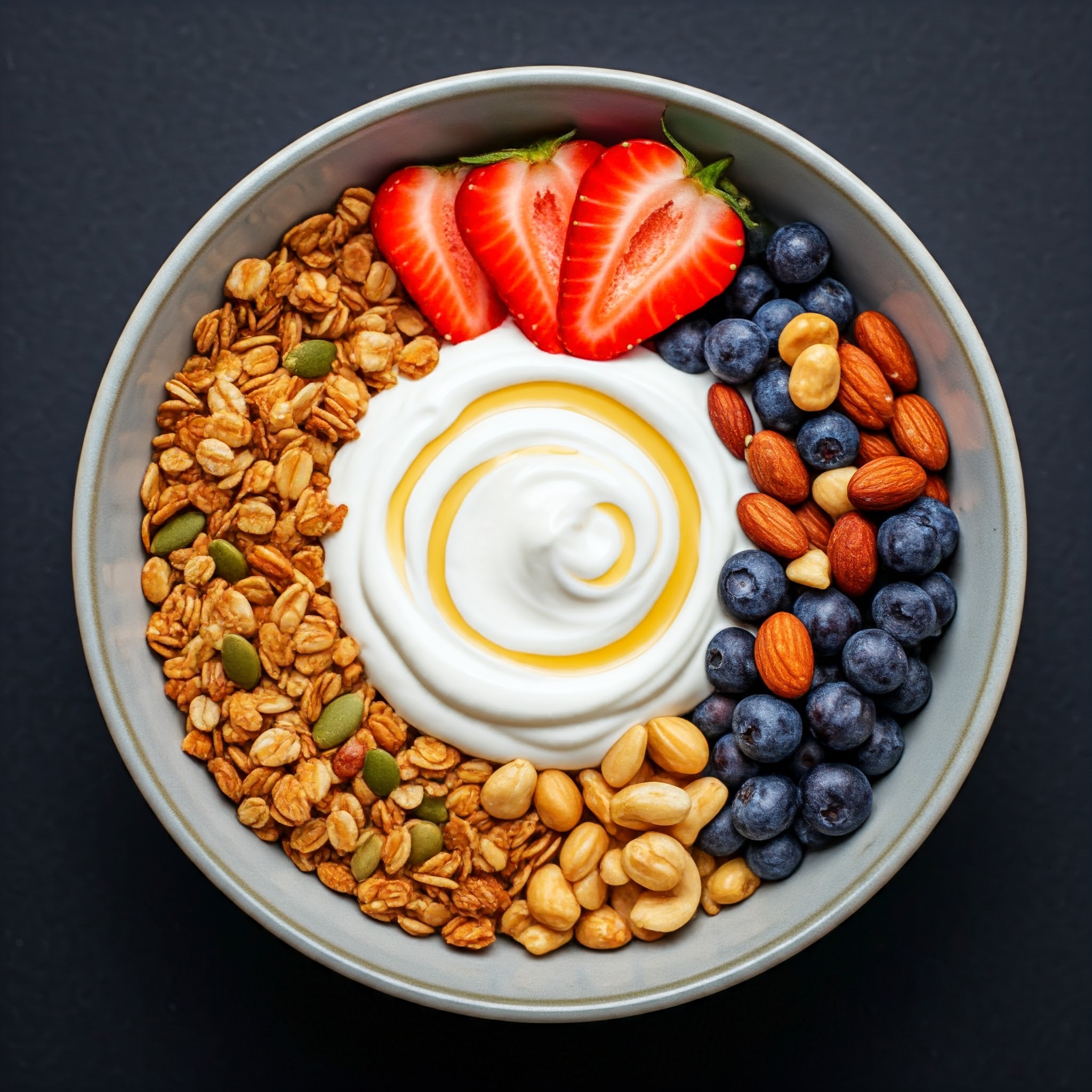 마트 재료로 건강한 그릭 요거트 볼 만들기