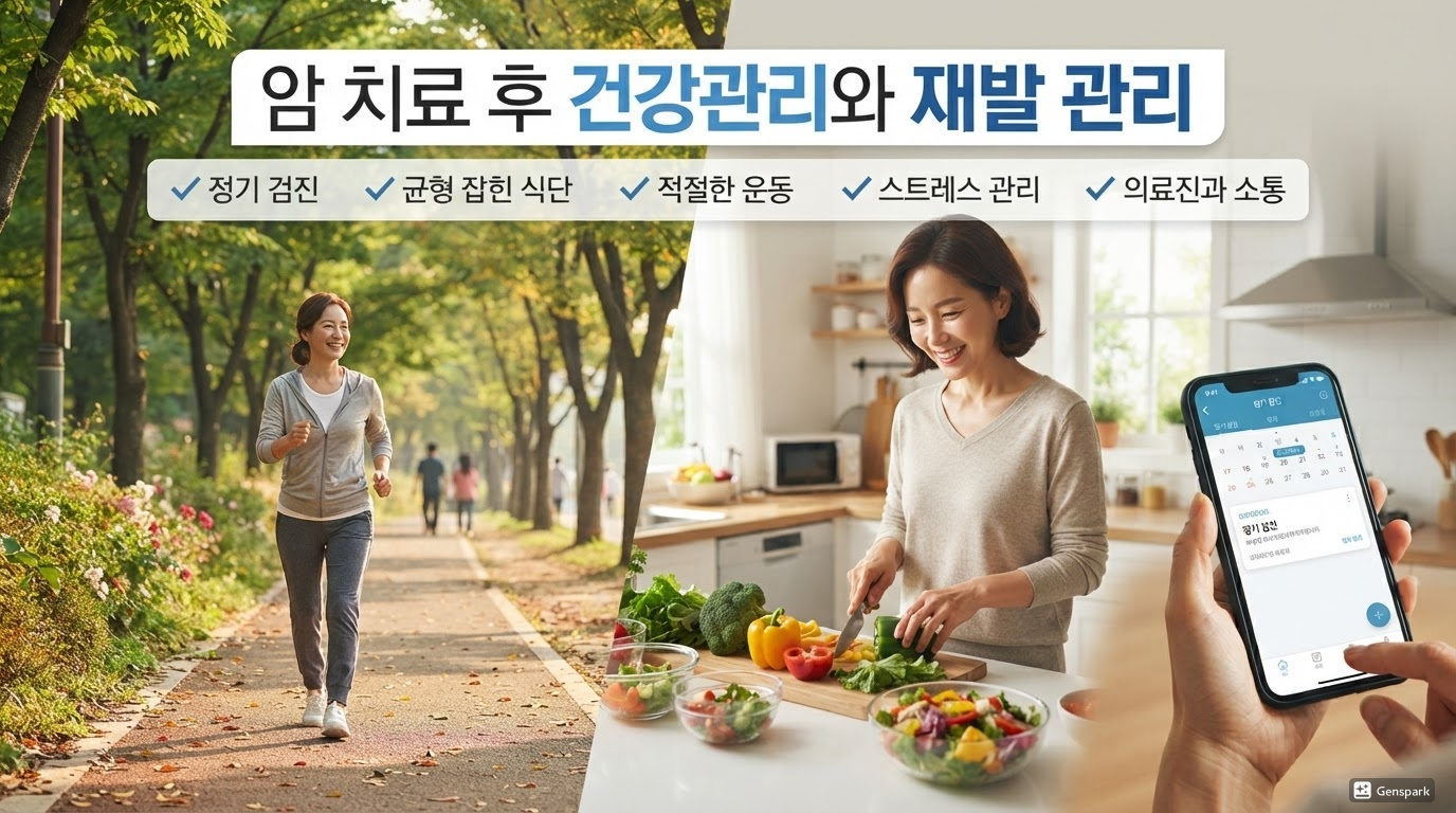 암 치료 후 건강관리와 재발 관리