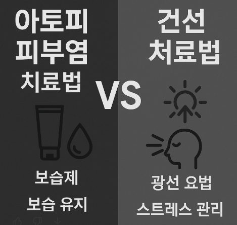 아토피 피부염 vs 건선 증상부터 치료법까지 완벽 비교 썸네일