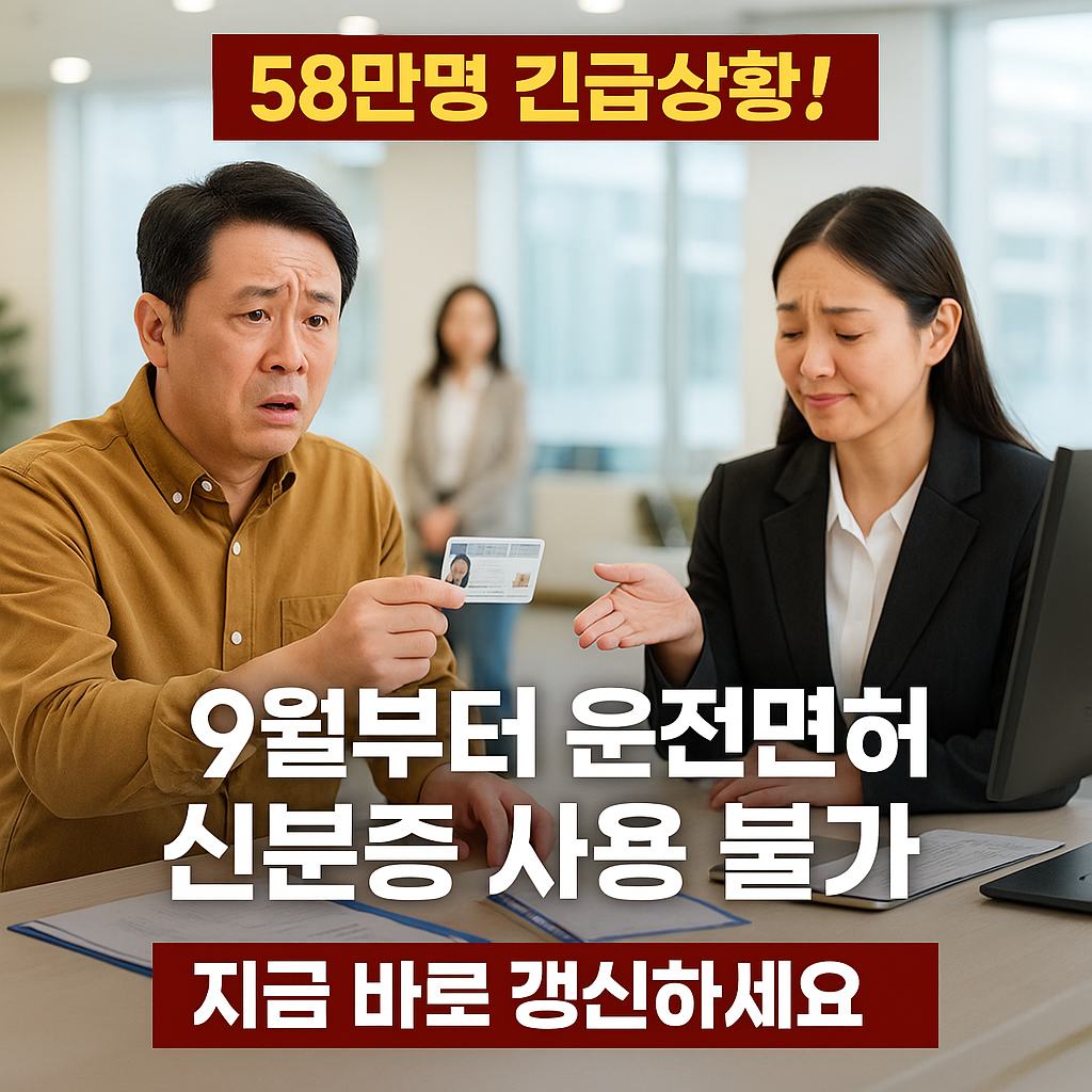 갱신기간 지난 운전면허증, 9월부터 신분증 효력 상실 (출처 : 경찰청)