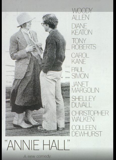 우디 앨런 감독, 주연의 영화 애니홀 포스터.