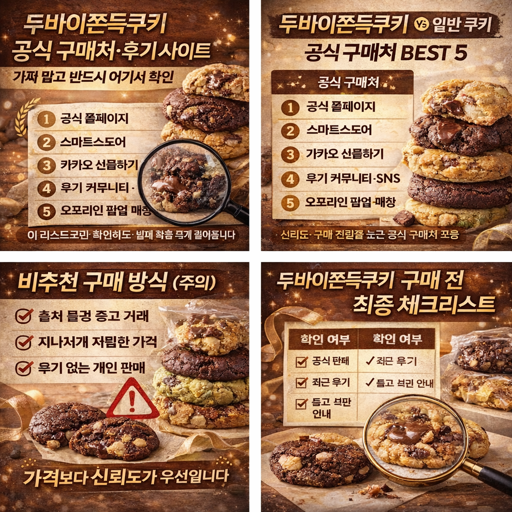 두바이쫀득쿠키 vs 일반 쿠키 차이점 총정리｜가격 차이 나는 이유 한눈에