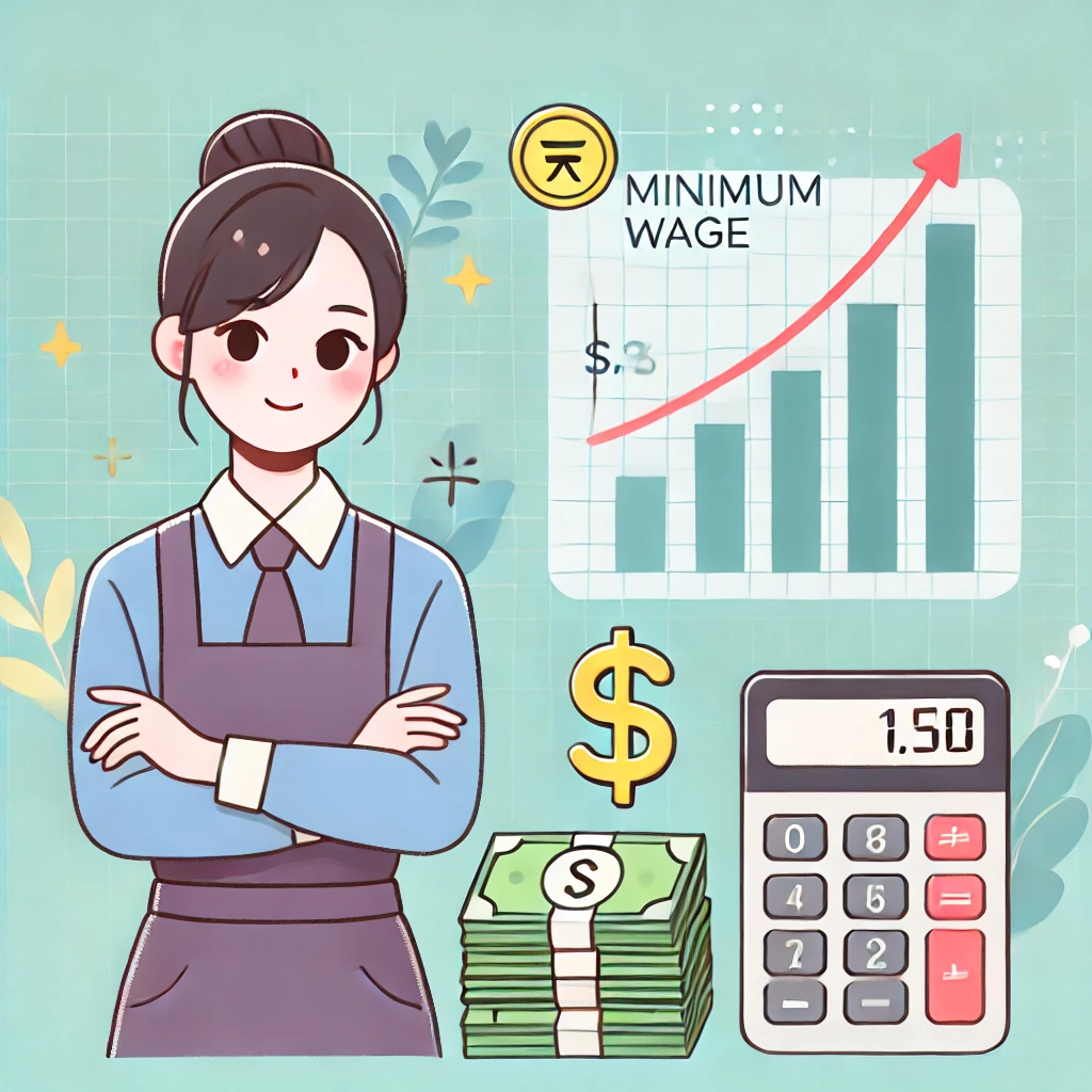 최저임금 일러스트 이미지