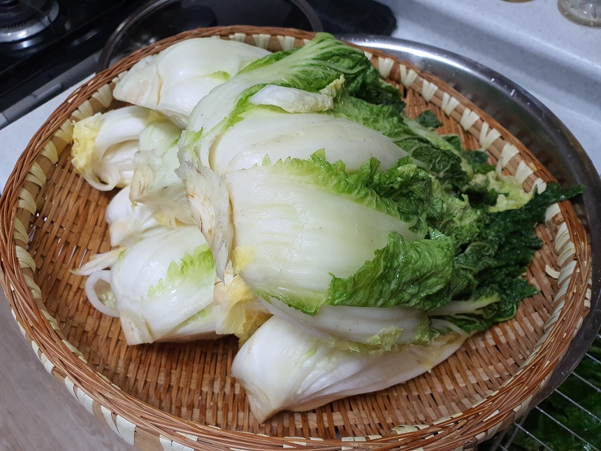 여름배추김치 담그기