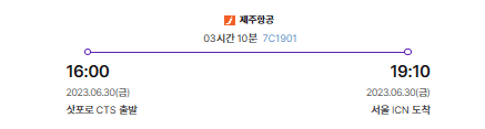 도착 항공편