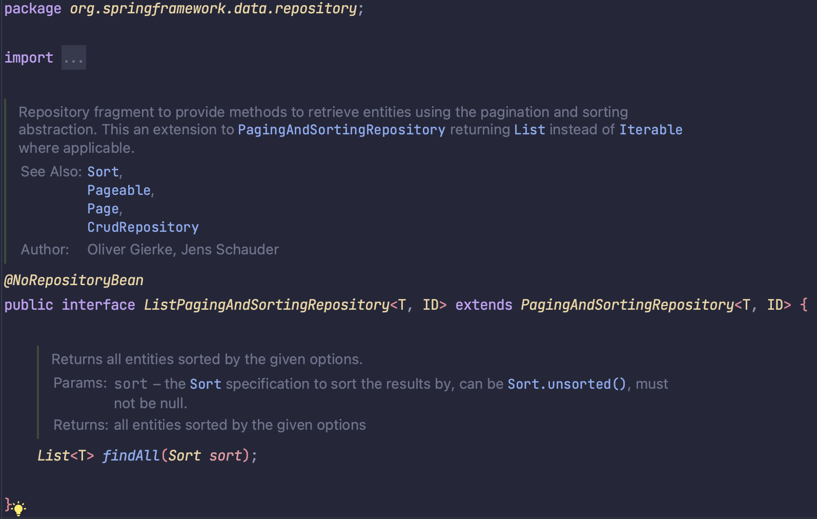 ListPagingAndSortingRepository