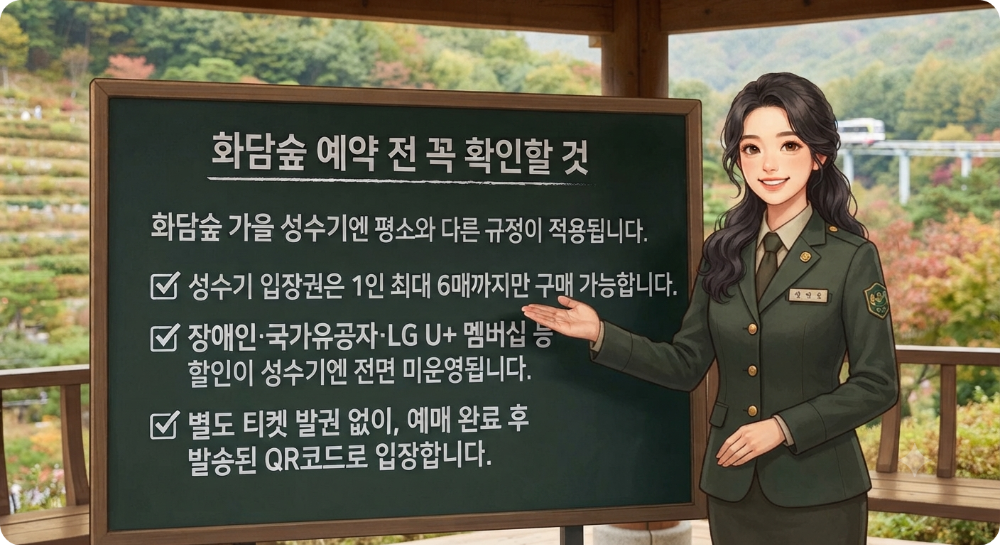 화담숲 입장권&middot;모노레일 예약하기 ai이미지