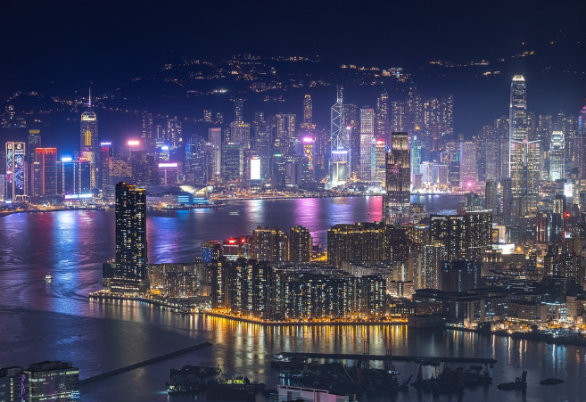 홍콩 야경 사진