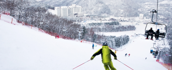 용평 스키장 전경