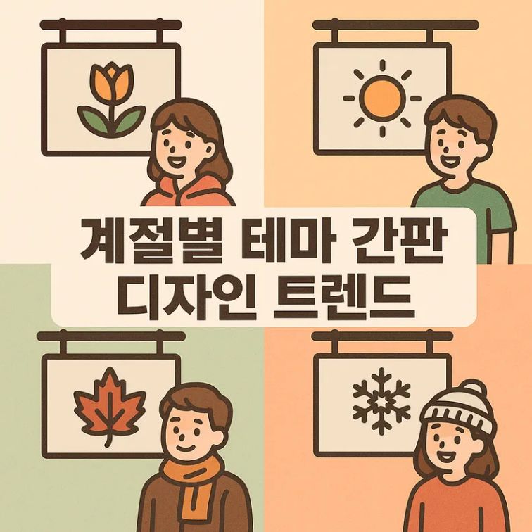 계절별 테마 간판 디자인 트렌드 – 사계절 매력적인 공간 연출의 핵심