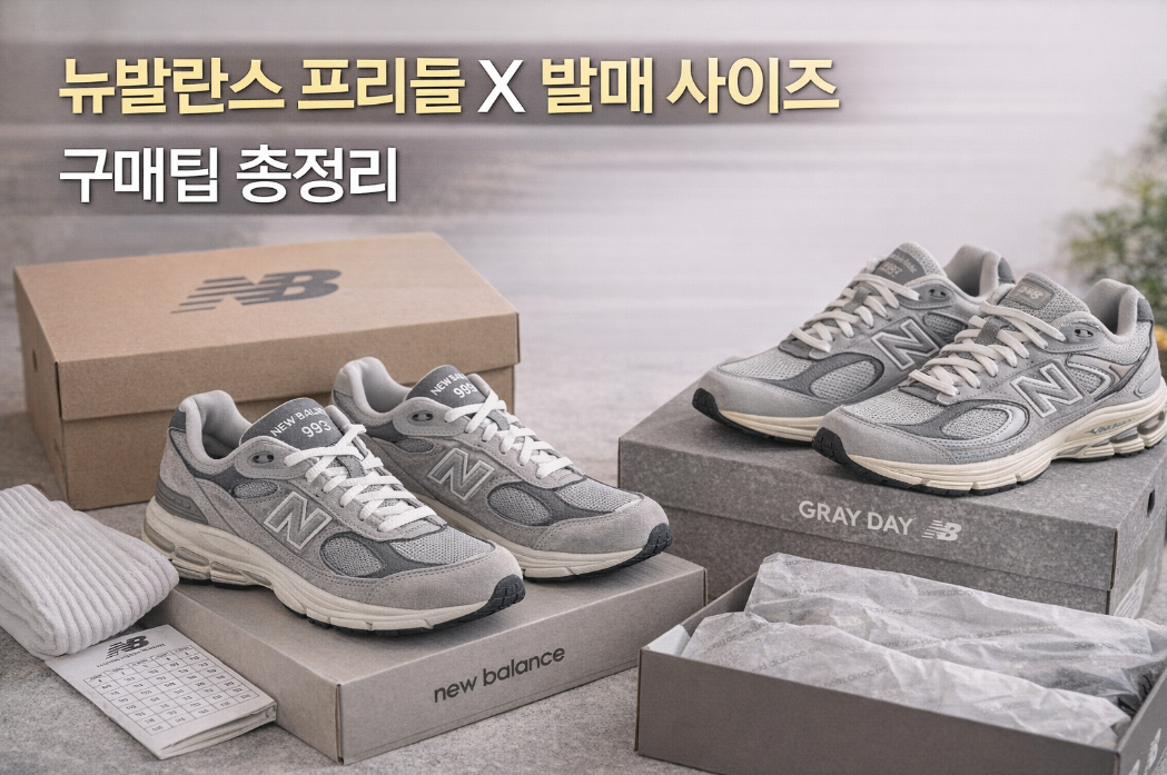 뉴발란스 프리들 X 발매 사이즈 100% 득템하는 법