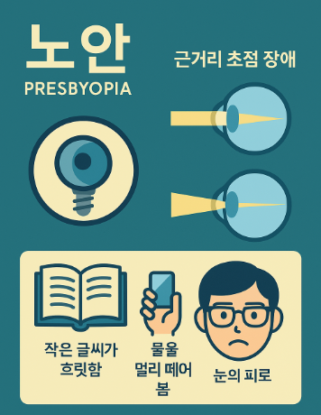 노안 의료 표시 그래픽