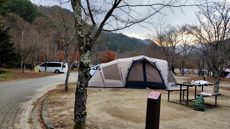 소금강산야영장